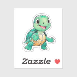 Sticker Tortue drôle