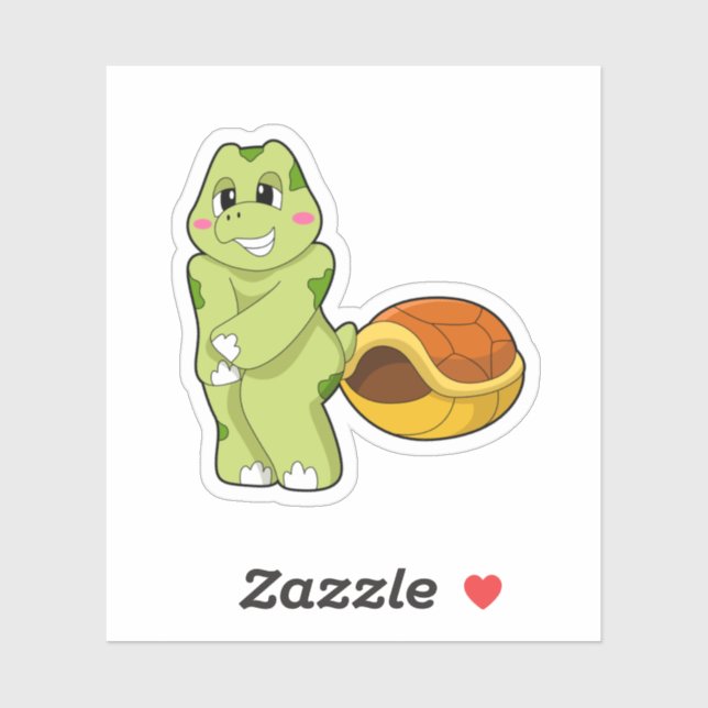 Sticker Tortue sans Shell Shy.PNG (Feuille)