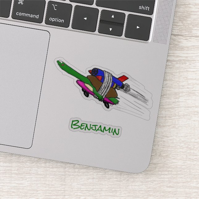 Sticker Tortue volante (Détail)