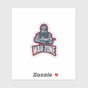 Sticker Total Warriors Compétition de jeu vidéo Logo de je