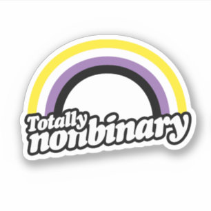 Sticker totalement non binaire