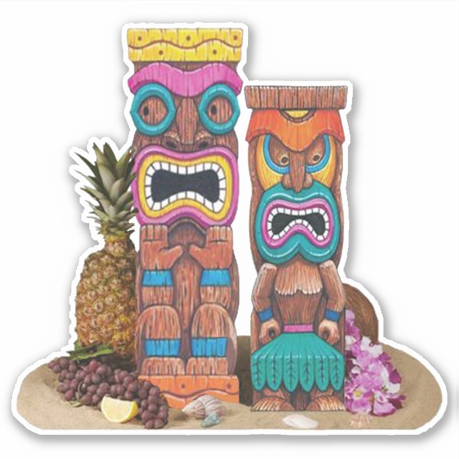 Sticker Totems Tiki (Devant)