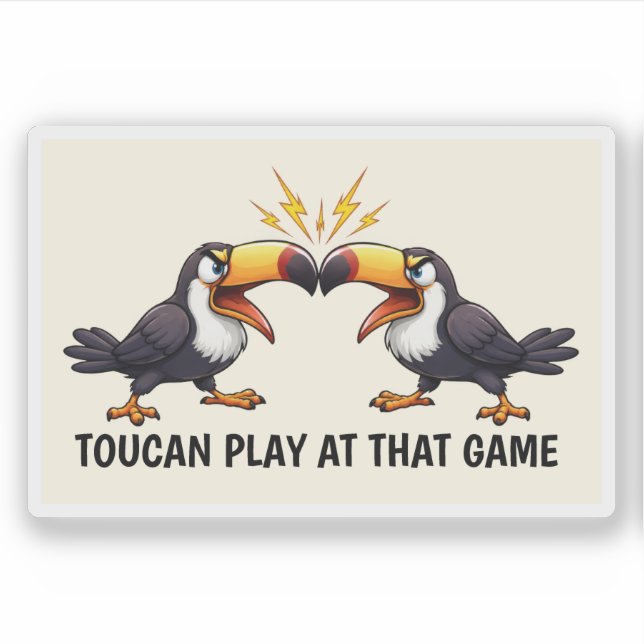 Sticker Toucan Drôle (Devant)