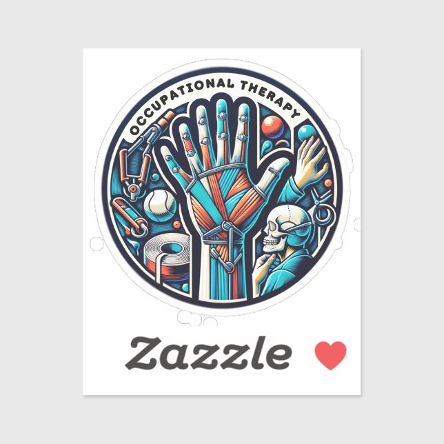 Sticker Touch thérapeutique - Art ergothérapie (Feuille)