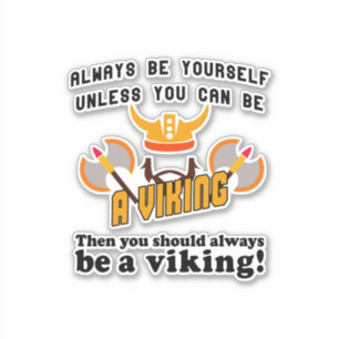 Sticker Toujours être un viking