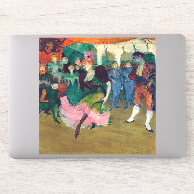 Sticker Toulouse-Lautrec - Marcelle Lender, Danse Bolero (Ordinateur)