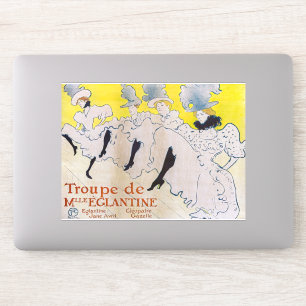 Sticker Toulouse-Lautrec - Troupe de Mlle Eglantine