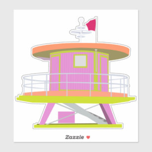 Sticker Tour de garde-vie Miami Beach Floride