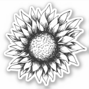 Sticker Tournesol d'encre