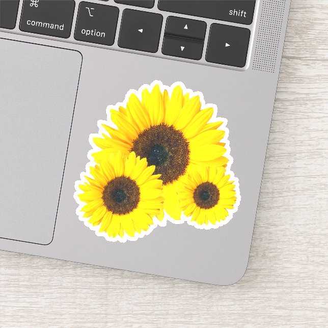 Sticker Tournesol d'été heureux (Détail)