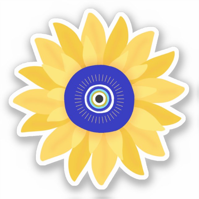 Sticker Tournesol mignon Fleur des yeux (Recto)