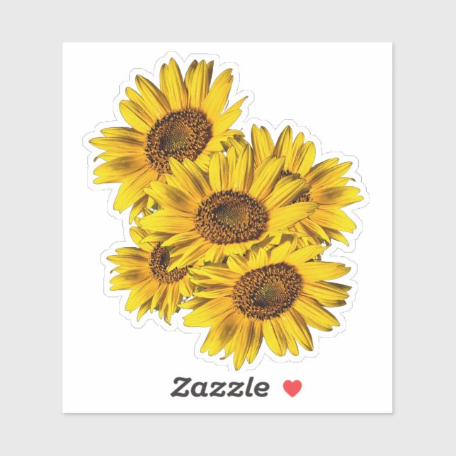 Sticker Tournesols  (Feuille)