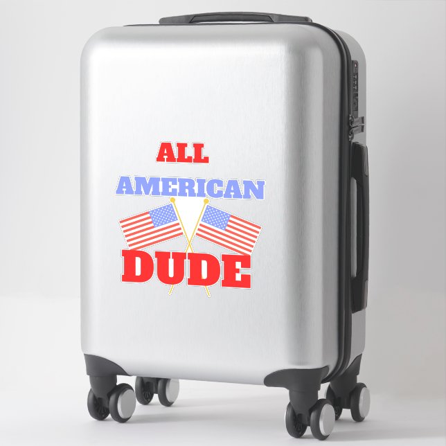 STICKER TOUS LES AMÉRICAINS DUD (Sur valise)