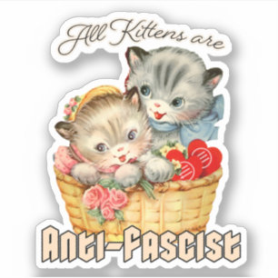 Sticker Tous les chatons sont anti-fascistes