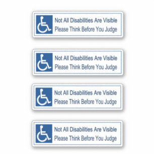 Sticker tous les handicaps ne sont pas visibles penser 4