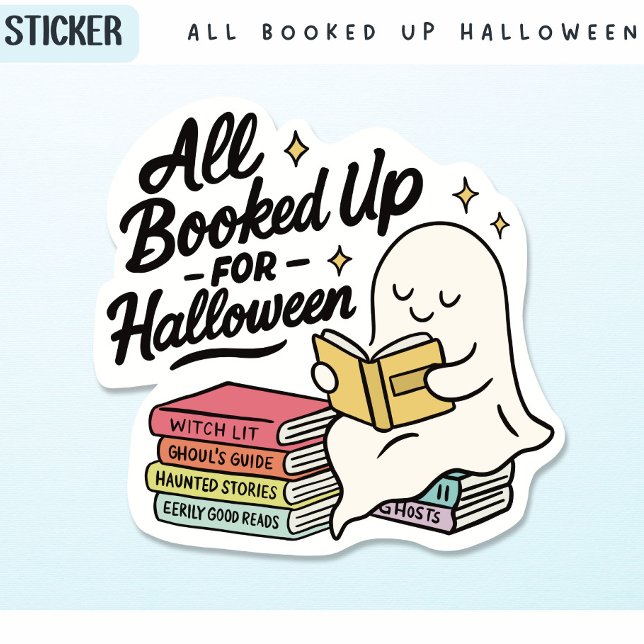 Sticker Tous réservés pour la lecture du Fantôme d'Hallowe (Créateur téléchargé)