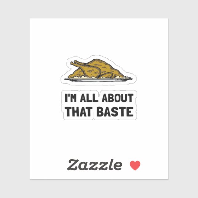 Sticker Tout À Propos De Ce Baste (Feuille)
