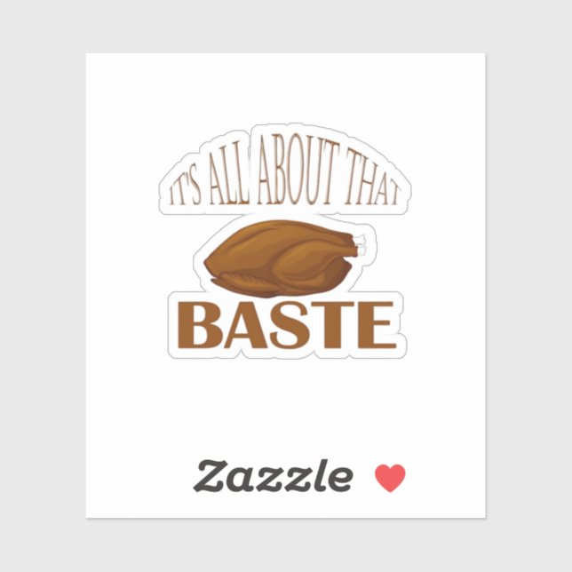 Sticker Tout À Propos De Cette Citation De Style Baste (Feuille)