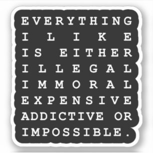 Sticker Tout ce que j'aime