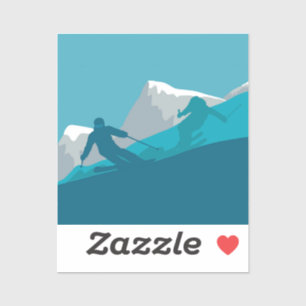 Sticker Tout le ski de montagne
