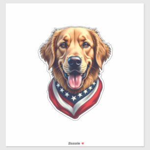 Sticker Tout Tee vintage Retriever doré américain 4