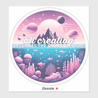 Sticker Toute création déclare la gloire de Dieu autocolla
