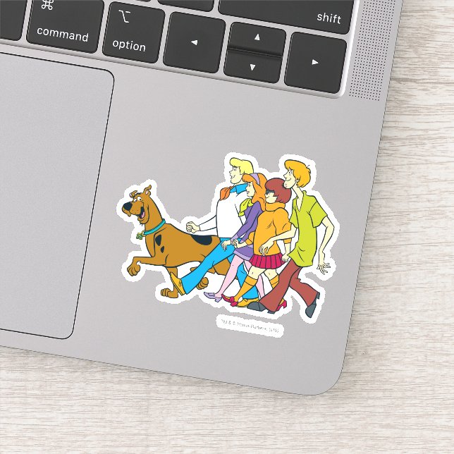 Sticker Toute la bande Walking Mystery Inc (Détail)