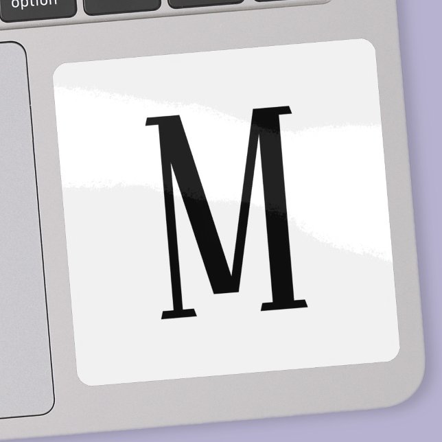 Sticker Toute lettre | Couleurs noires et blanches ou do-i (Créateur téléchargé)