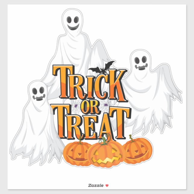 Sticker Tracer ou traiter le fantôme (Feuille)