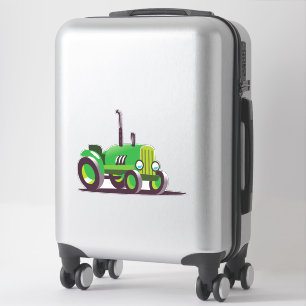 Sticker Tracteur vert mignon