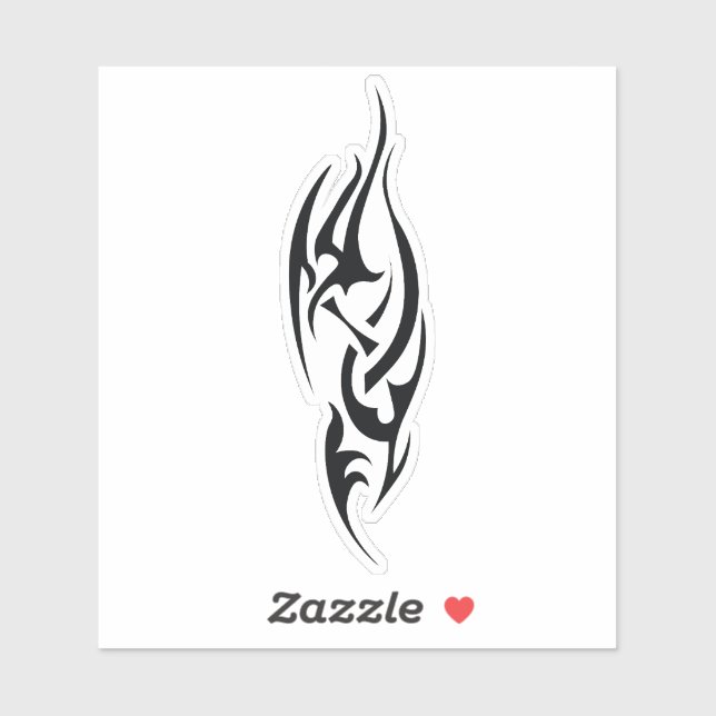 Sticker Traditional Tattoo Art Inspired Design (Feuille)