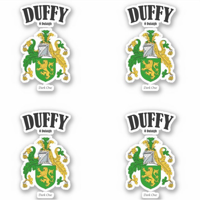 Sticker Traduction et signification irlandaises de Duffy C (Devant)