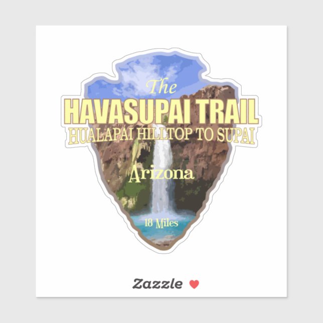 Sticker Trail Havasupai (flèche) (Feuille)