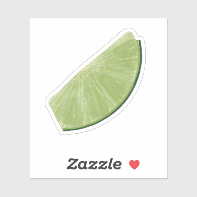 Sticker Tranche de citron vert (Feuille)