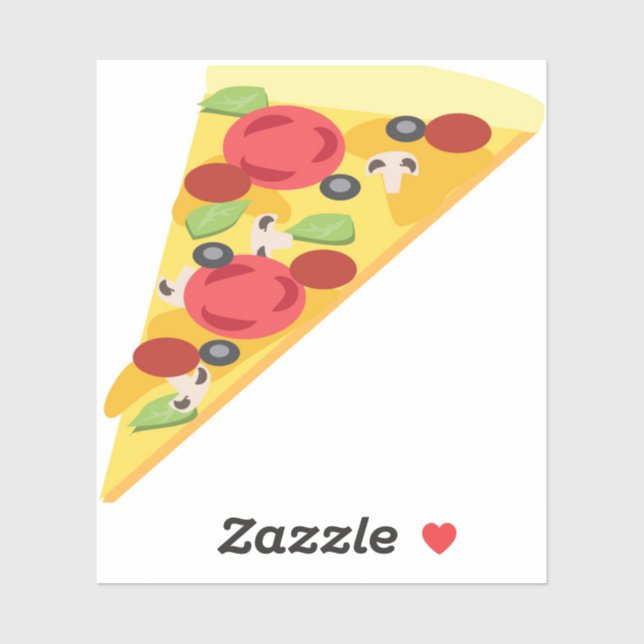 Sticker Tranche de pizza (Feuille)
