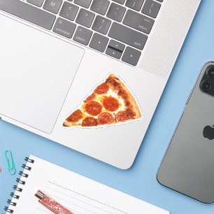 Sticker Tranche de pizza pepperoni classique de SlipperyJo