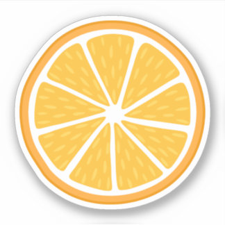 Sticker tranche orange