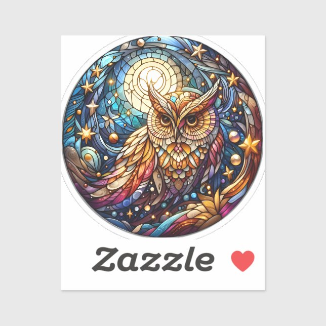 Sticker Tranquillité en verre Une fenêtre en verre floral (Feuille)