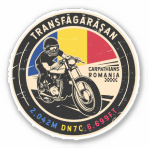 Sticker Transfagarasan   Roumanie   Motorcycle