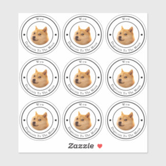 Sticker transparent Dodgecoin Circle Business Logo