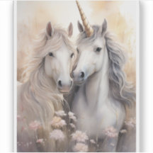 Sticker transparent Unicorn Imaginaire