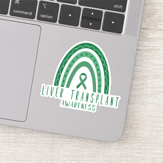 Sticker Transplantation de foie Vert arc-en-ciel sensibili
