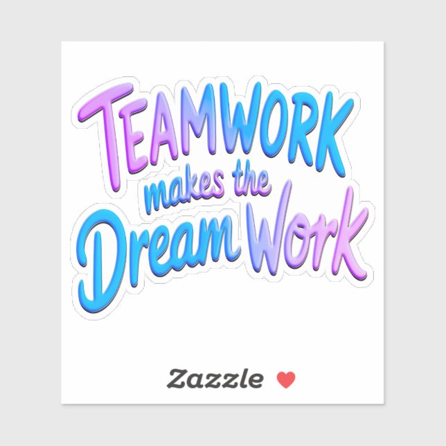 Sticker Travail d'équipe (Feuille)