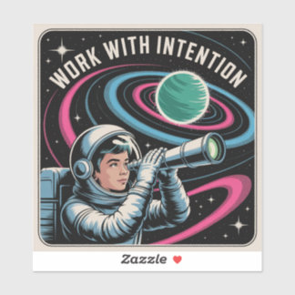 Sticker Travailler avec Intention
