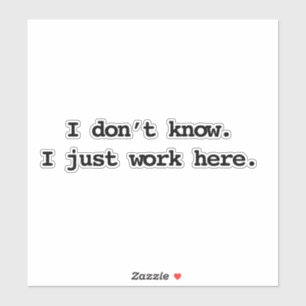 Sticker travailler ici