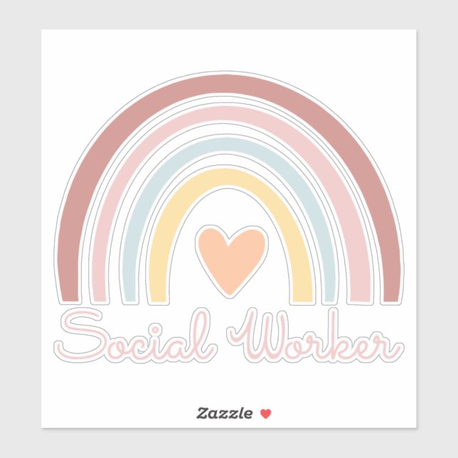 Sticker Travailleur social II (Feuille)