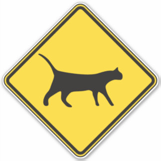 Sticker Traversée de chats