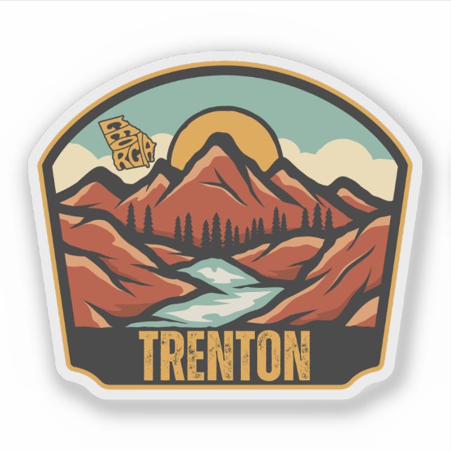 Sticker Trenton, Géorgie (Devant)