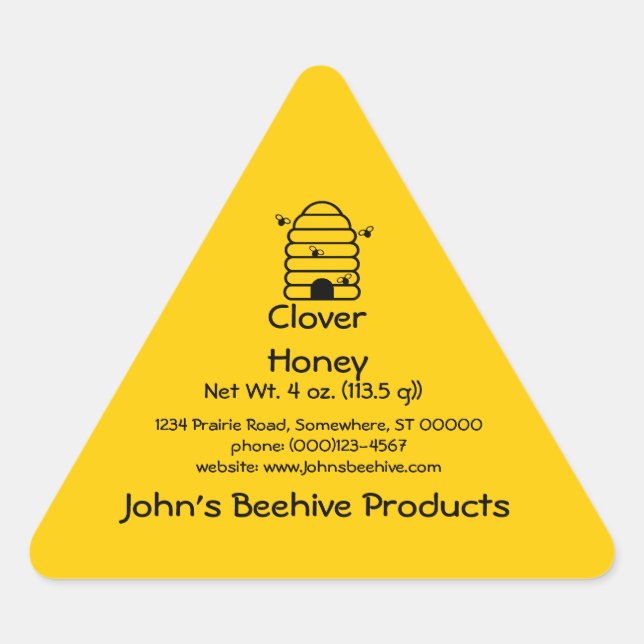 Sticker (Tri) - Miel (Devant)