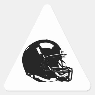 Sticker triangle casque de football Pop Art